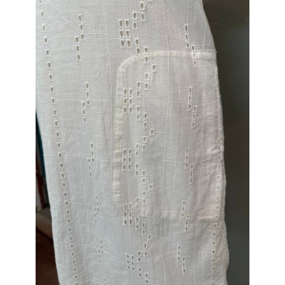 Prana Cream Ladyland Eyelet Dress Sz Medium - Picture 7 of 16